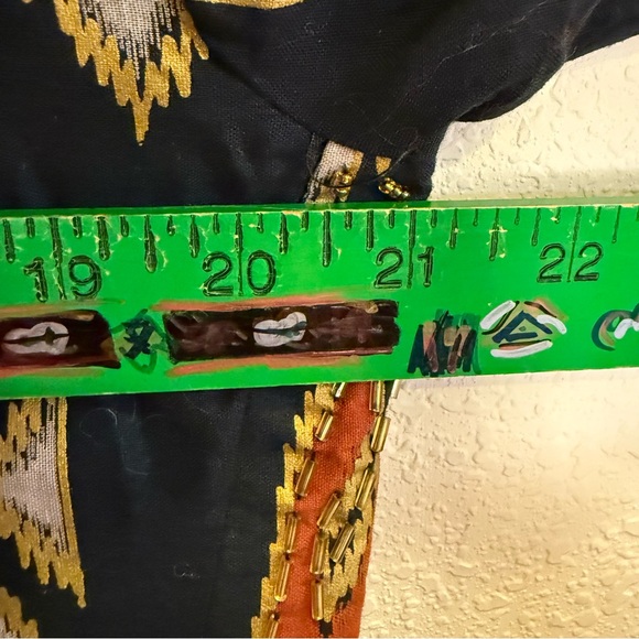 Vintage Ana Mori Beaded Batik Crop Jacket/Bolero Sz M - Picture 9 of 10